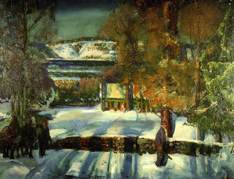 Strabe im Winter, George Wesley Bellows